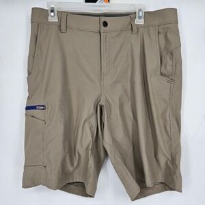 Stio Shorts Mens 35 Tan Coburn Chino Casual Hiking Performance Stretch